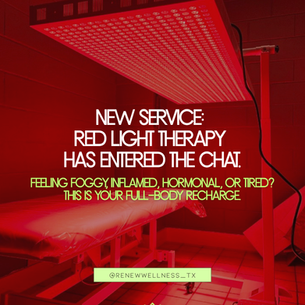 New Service Alert 🚨 Red Light Therapy! 🚨