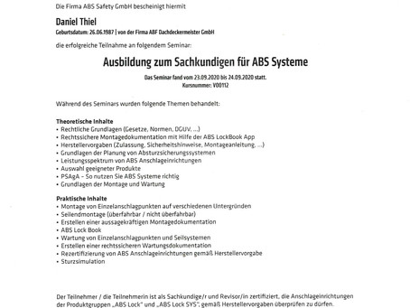 Prüfung von Sicherheitssystemen.