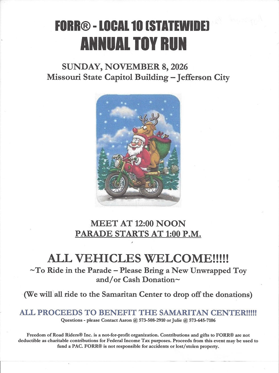 NOV Local 10 Annual Toy Run