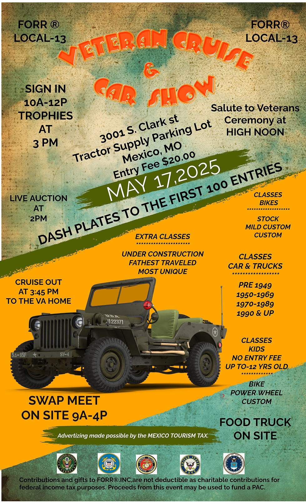May Local 13 Veteran Cruise & Car Show