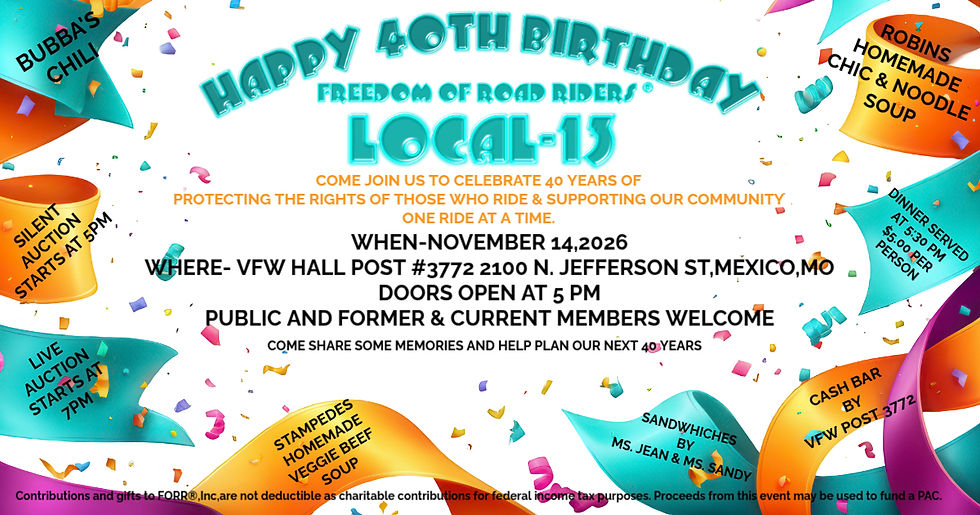 NOV Local 13 40Th Birthday Party
