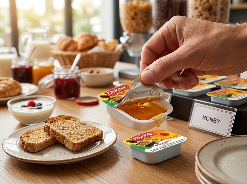 Miel de abeja para hotel: usos, formatos y cómo distinguir calidad en porción individual