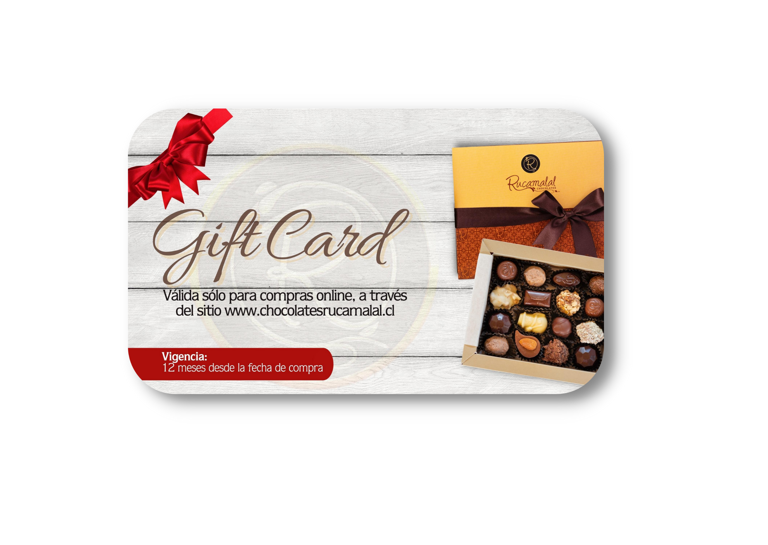 Tarjeta de regalo Chocolates Rucamalal