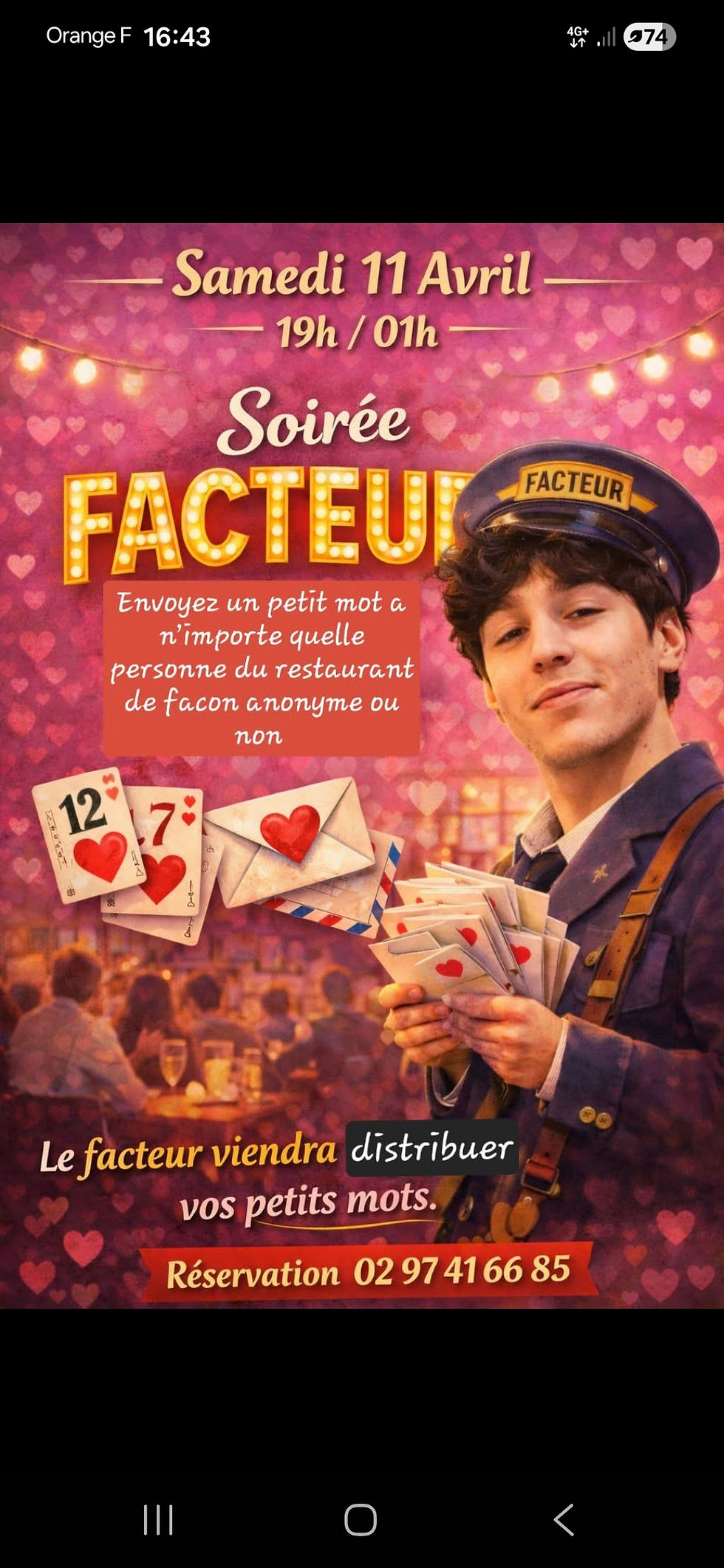 Soirée facteur
