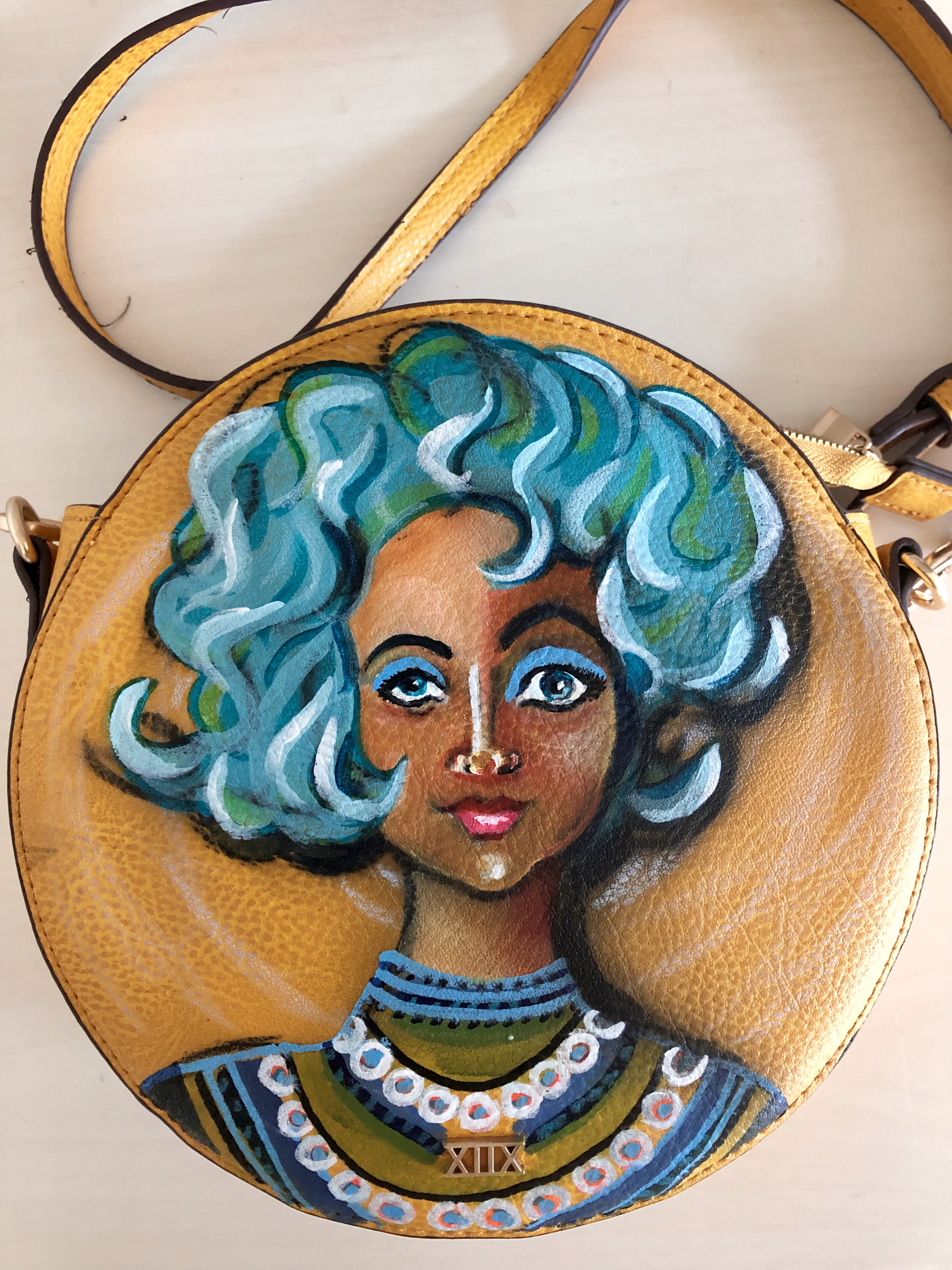 Teal Bag Lady