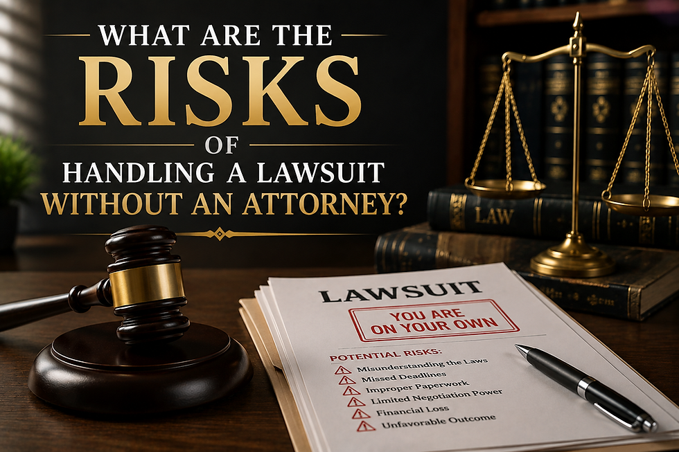 What Are the Risks of Handling a Lawsuit Without an Attorney?