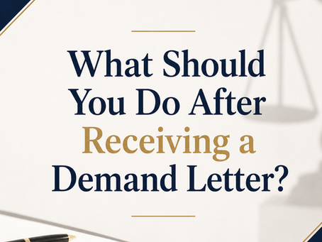 What Should You Do After Receiving a Demand Letter?