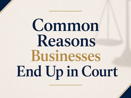 Common Reasons Businesses End Up in Court
