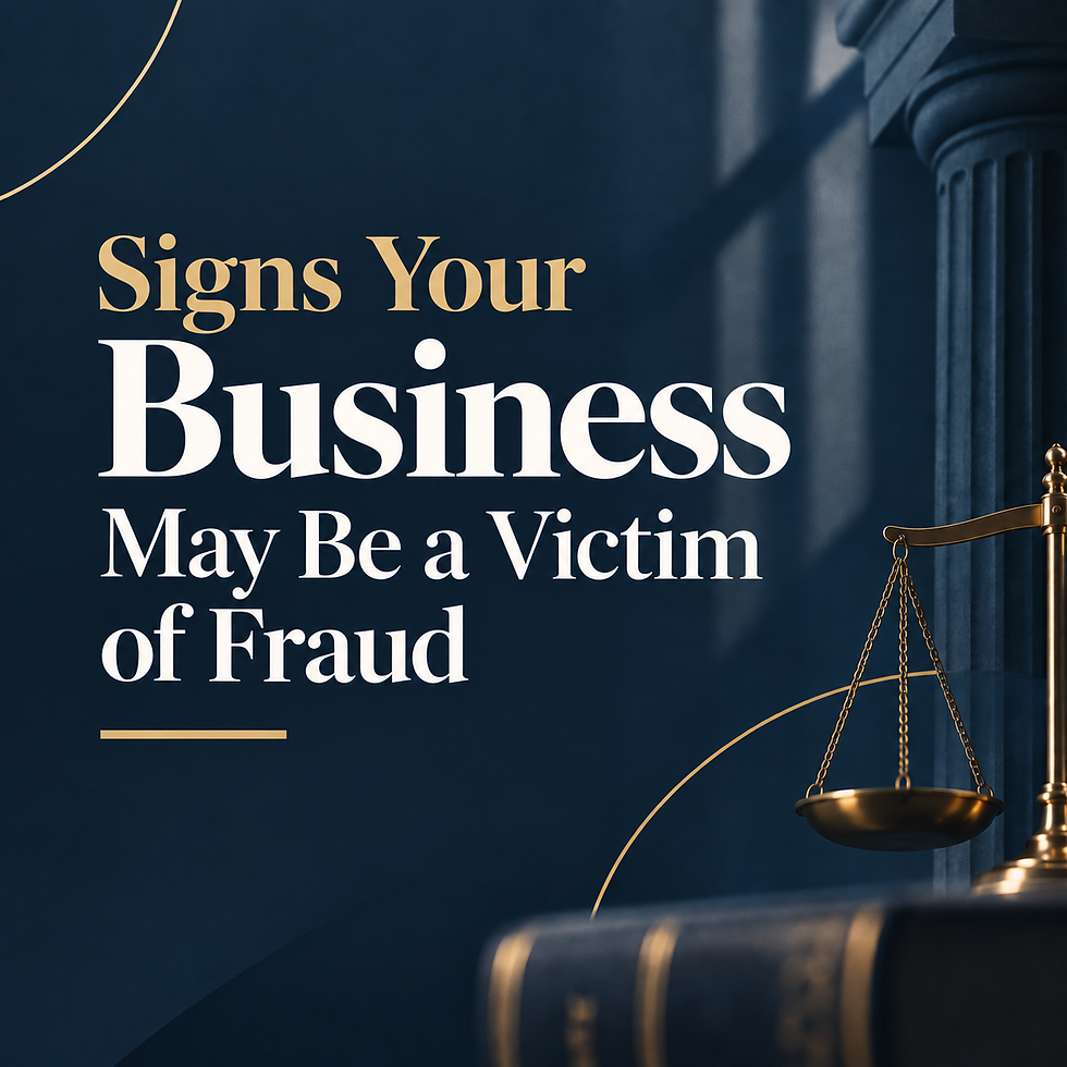 Signs Your Business May Be a Victim of Fraud