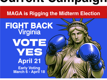 Stop MAGA Election Rigging: Fight back Virginia! ✊🏻 Vote Yes ✅ April 21st, 2026