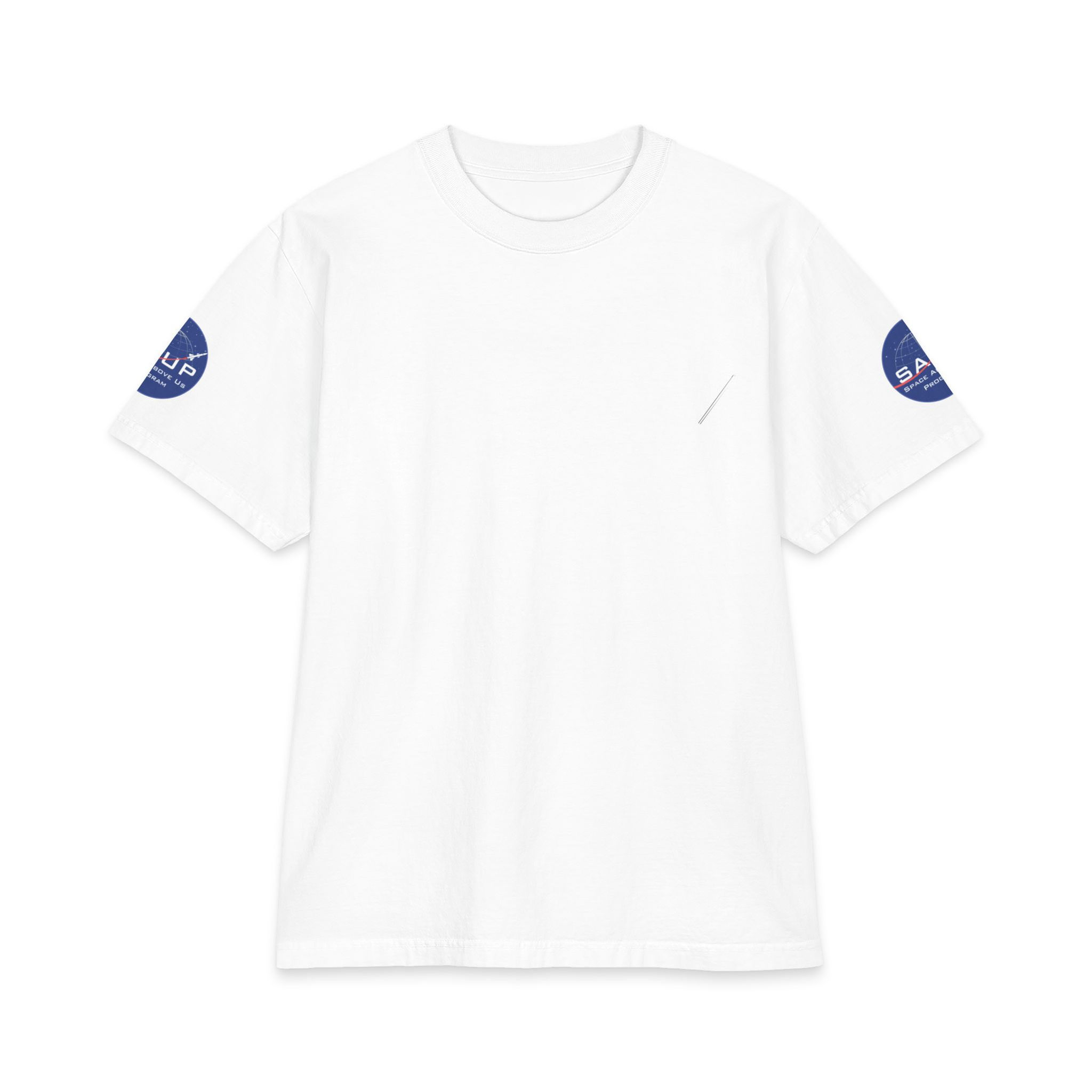T-Shirt — NASA Blue Mission Logo Sleeve Tee