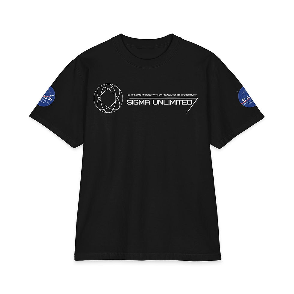 Thumbnail: T-Shirt — NASA Blue Mission Logo Sleeve Tee