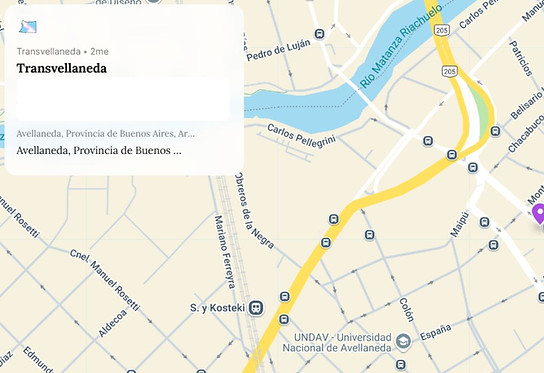 Mapa interactivo, con anécdotas de las sobrevivientes trans, situadas donde ocurrieron.