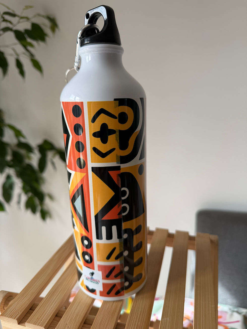 Thumbnail: Gourde aluminium artisanale - Design afro