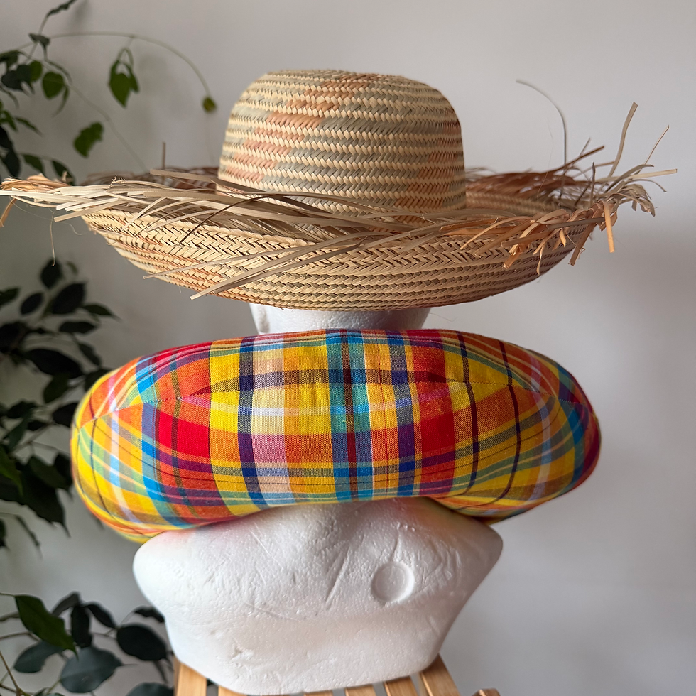 Miniature : Coussin de voyage en Madras