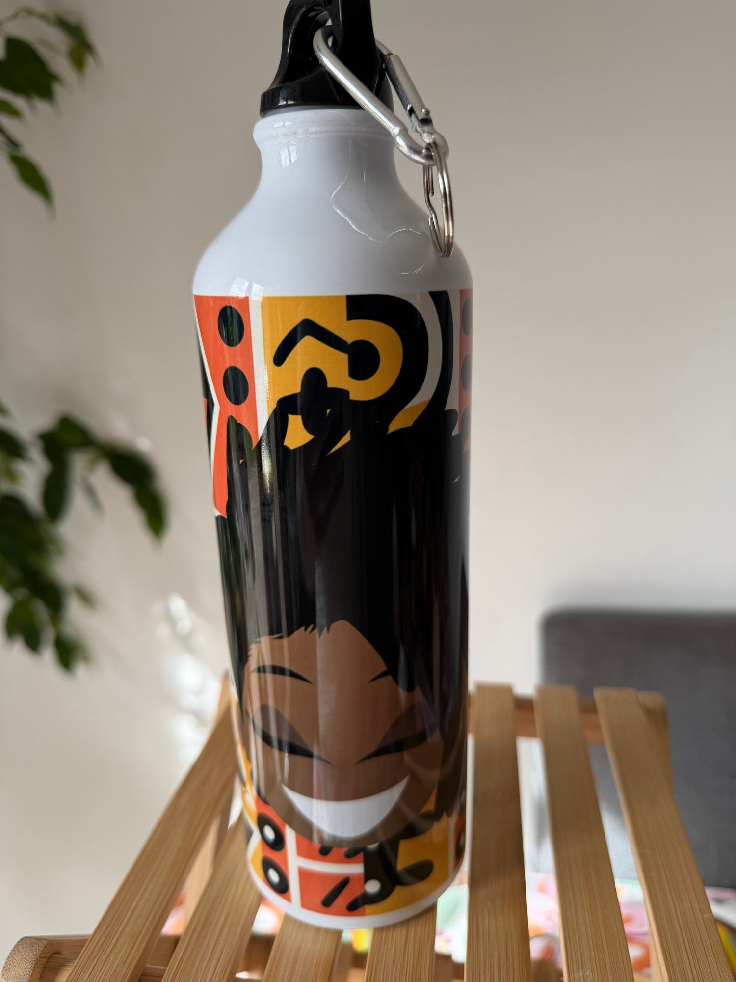 Gourde aluminium artisanale - Design afro