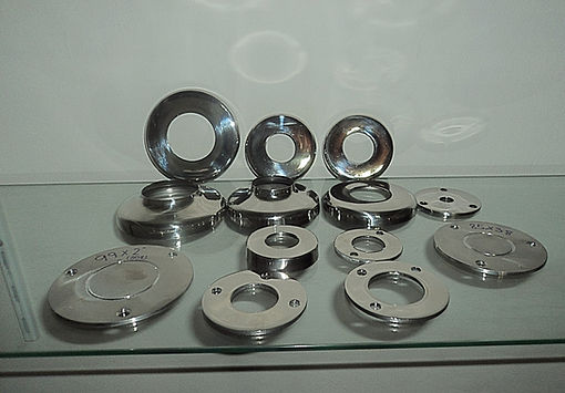 Flanges/Discos, canoplas retas ou repuxadas em aço inox 304