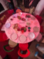 Bird's eye view camera angle of vibrant gourmet food in a beauty commercial for the portfolio website of an NY Art Director.