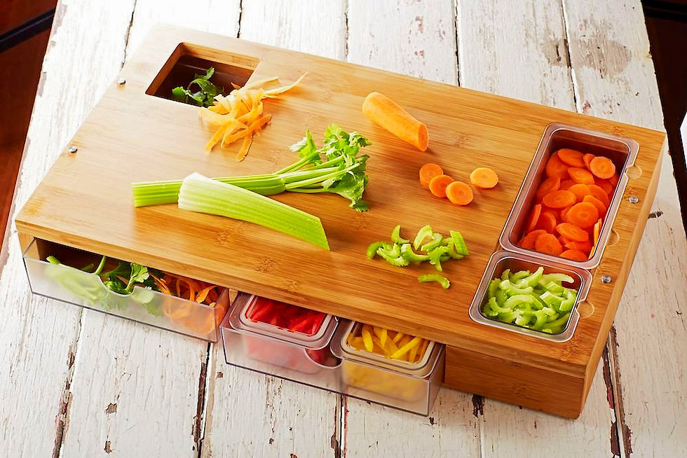Multi-Compartment Chopping Board