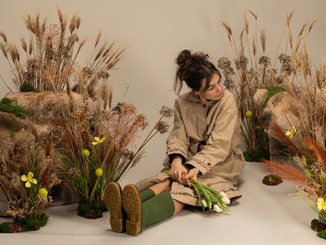 Set for Meadow fashion shoot