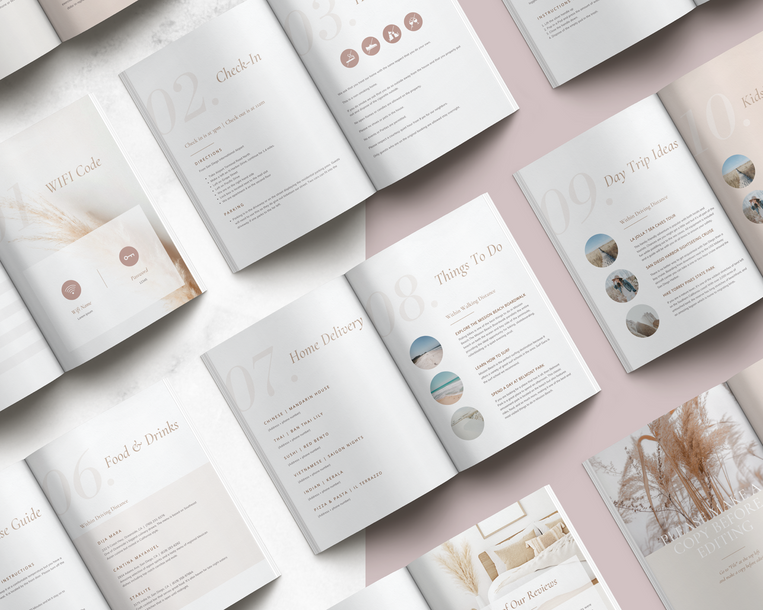 Airbnb Welcome Brochure Design by Propaganda Creativ