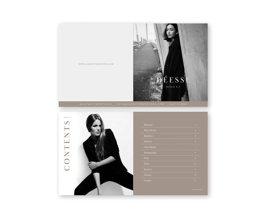 Media Kit Design by Propaganda Creativ