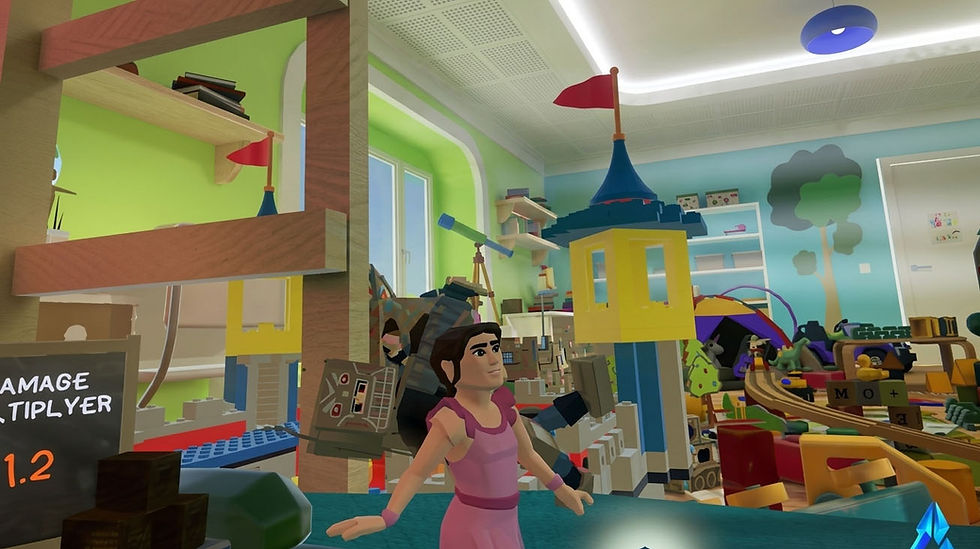 Kinderzimmer-Shooter, Toy-Wars, In-Game-View