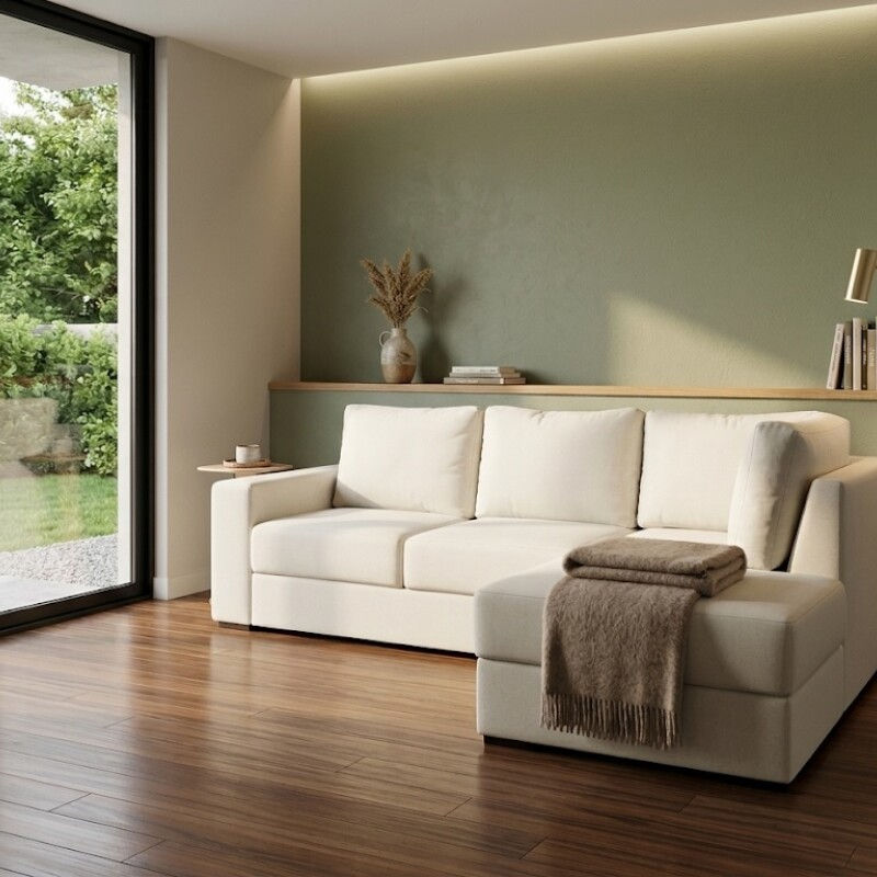 Sofá Esquinero 2.45 x 1.80m | Amplio, Elegante y Versátil | Ideal para Optimizar