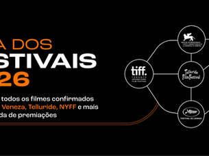 Guia dos festivais: acompanhe todos os filmes confirmados em Toronto, Veneza, Telluride, NYFF e mais da temporada de premiações 2026
