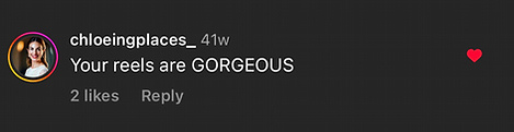 positive instagram comment for IG Reels