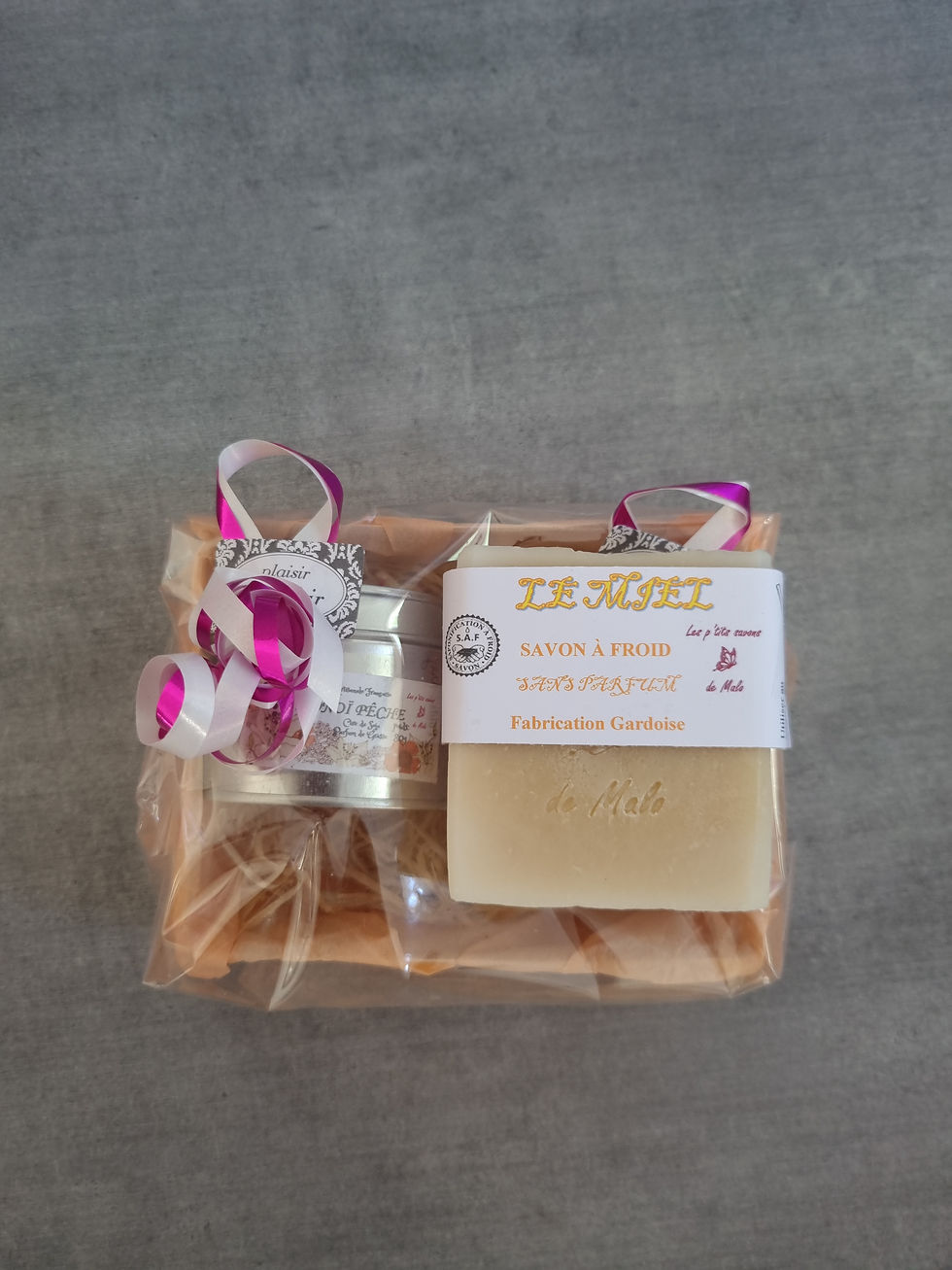 coffret cadeau savon et bougie