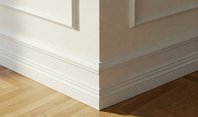 Mover revestimentos: rodapés e molduras