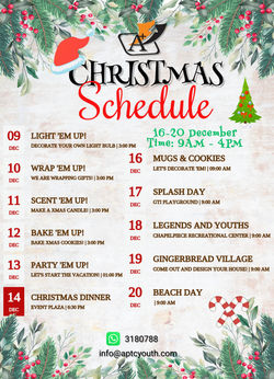 Notes christmas event schedule(1)