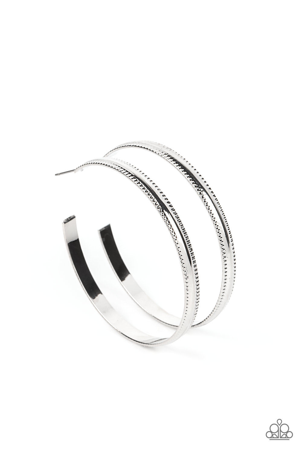 Monochromatic Magnetism - Silver Earrings