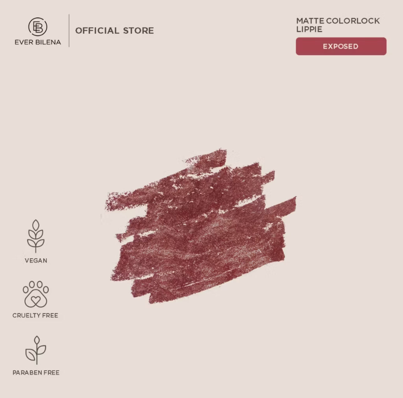 Ever Bilena Matte Colorlock Lippie 2.2g (Exposed)