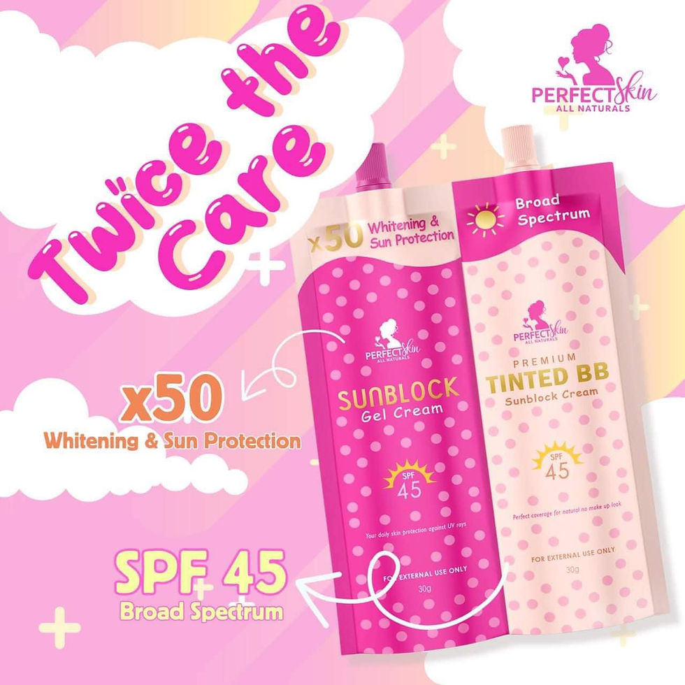 Perfect Skin Twin Pack Sunscreen ( Sunblock 30g & Tinted Bb30g) SPF45