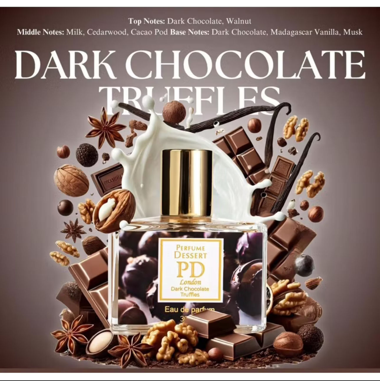 Perfume Dessert Dark Chocolate Truffles |30ml
