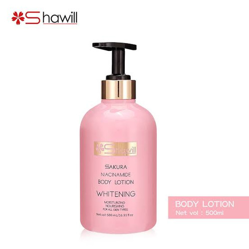 Shawill Sakura Niacinamide Body Lotion | 500ml | The Goddess Beauty