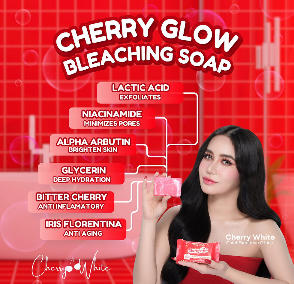 Thumbnail: Cherry Glow Cherry White Bleaching Soap | 5pcs x 75g