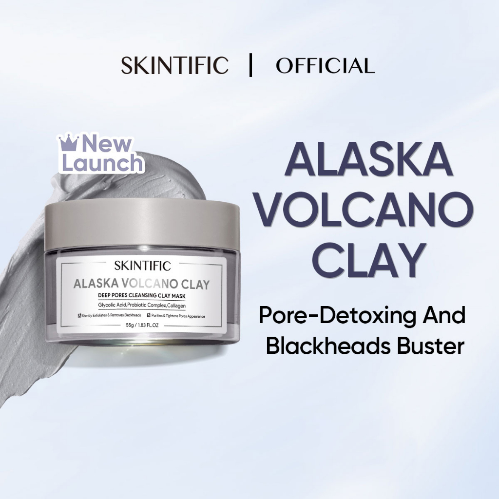 Skintific Alaska Volcano Deep Pores Cleansing Clay Mask |55g