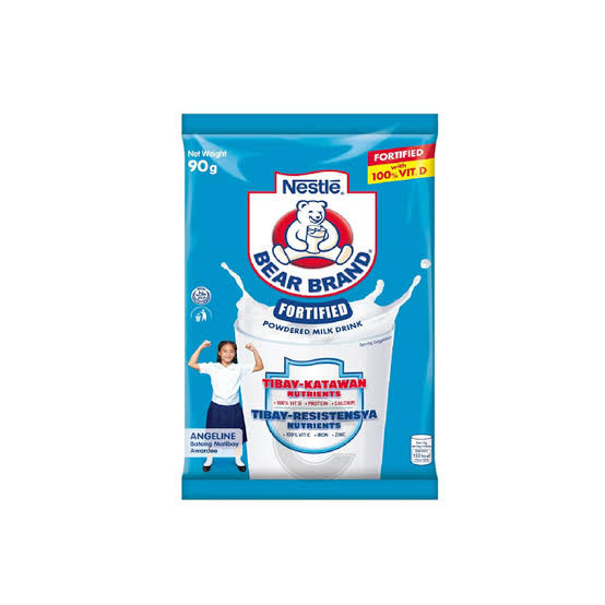 Bear Brand Fortified Milk 90g (swak pack)| 1piece