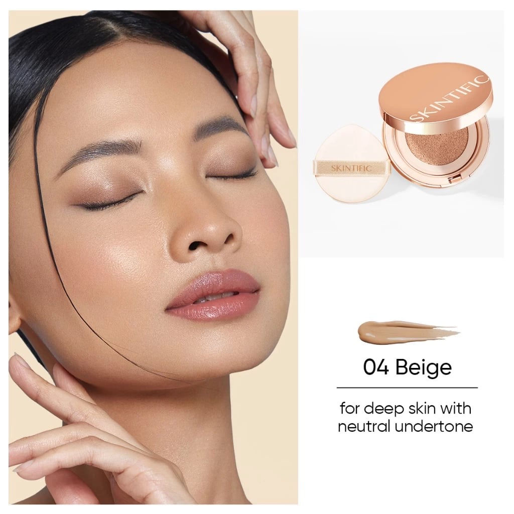 SKINTIFIC Cover All Perfect Cushion Spf35 Pa++++ | 04 Beige 11g