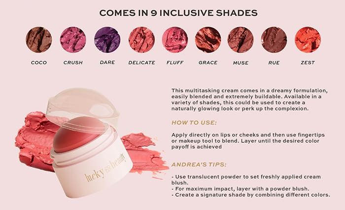 Thumbnail: Lucky Beauty Blush and Lip Cream (Rue)