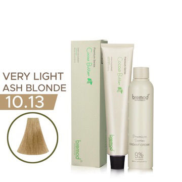 Bremod Premium Series 10.13 Very Light Ash Blonde Hair Color with Oxidizer 9%