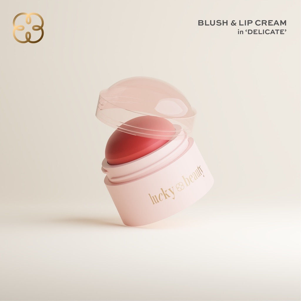 Lucky Beauty Blush and Lip Cream (Delicate)
