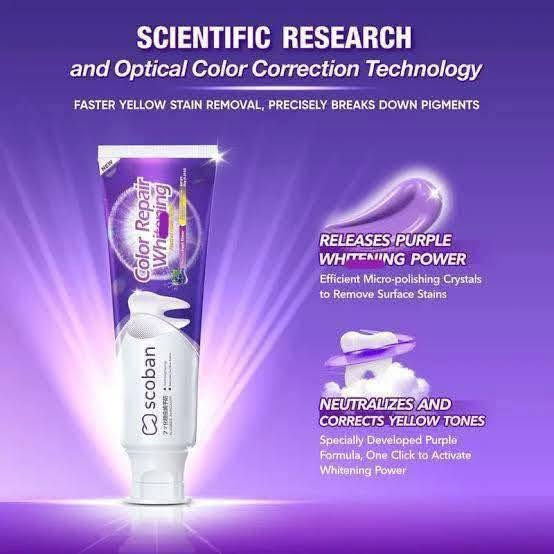 Thumbnail: Scoban Purple Whitening Toothpaste Instant Stain Removal & Color Correction 150g