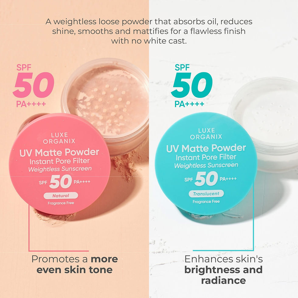 Thumbnail: LUXE ORGANIX 24H Zero Sebum Instant Pore Blurring Matte Powder  (Translucent)