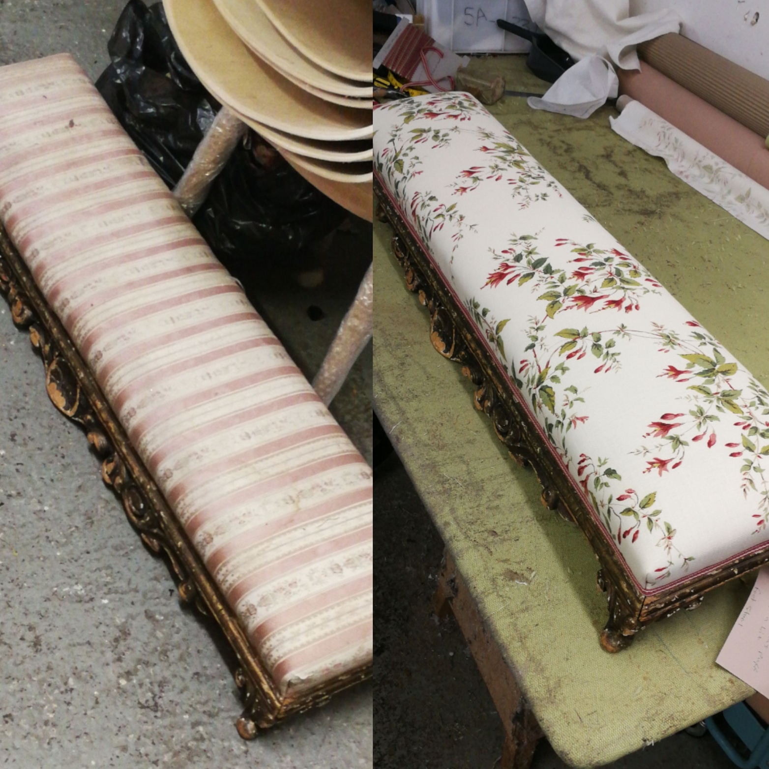 Antique prayer bench