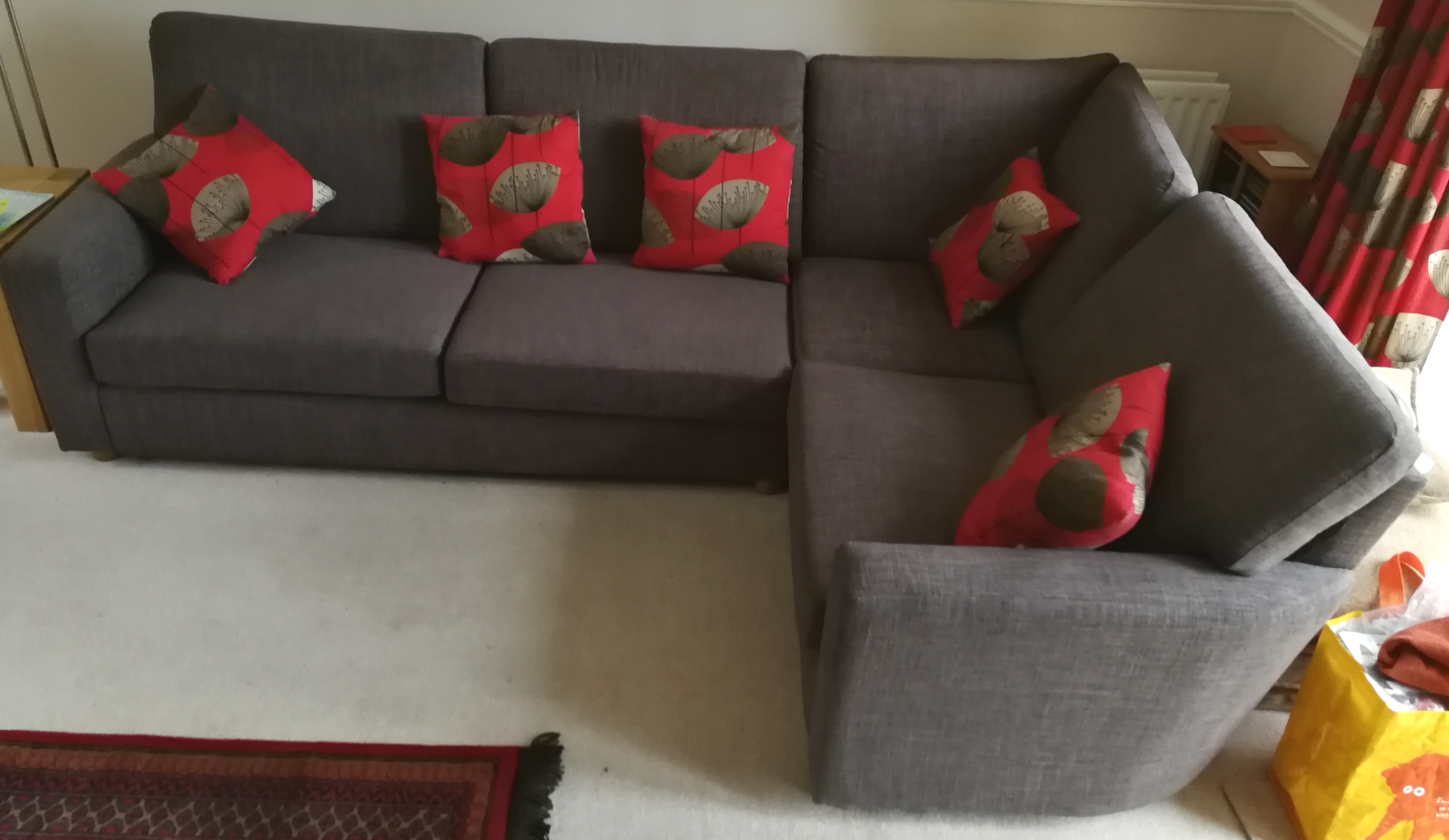 Corner sofa Clarke and Clarke Albany