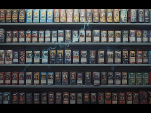 Trading card game products displayed on store shelves representing the global growth of the TCG market heading into 2026.
